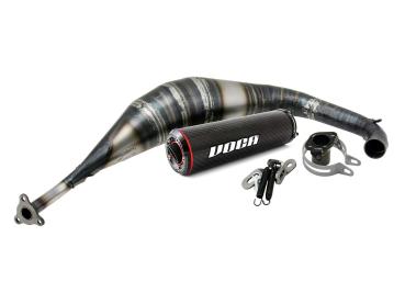 Preview: Auspuff VOCA Carbon 80ccm für Derbi EBE, EBS, D50B Enduro, Supermoto