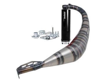 Preview: Auspuff VOCA Rookie 50/70ccm Dämpfer schwarz für Derbi EBE, EBS, D50B