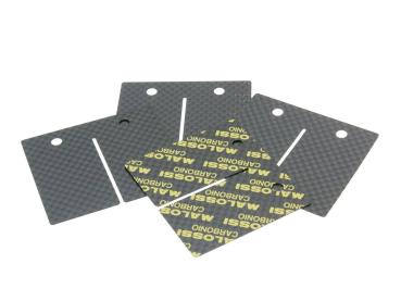 Membranplättchen Malossi Carbon für Membranblock VL17 für Minarelli AM, Derbi D50B0, EBE, EBS