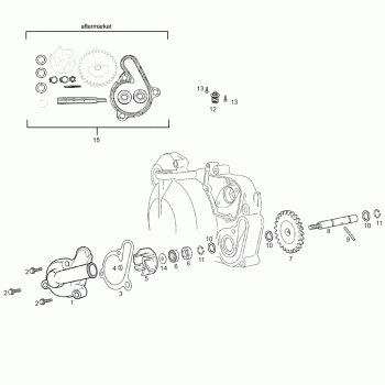 Motor - Wasserpumpe D50B0