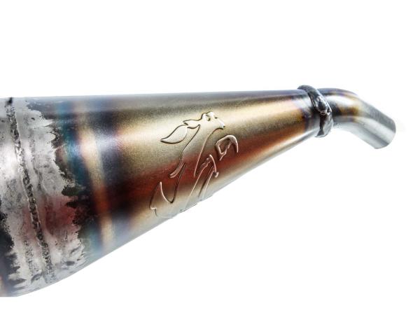 Auspuff VOCA Cross Rookie 50/70ccm Dämpfer schwarz für Rieju MRX, RR, MH Furia