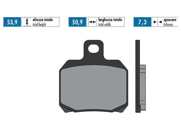 Bremsbeläge Polini Sinter für Aprilia RS, CPI GTR, Peugeot Speedfight 3