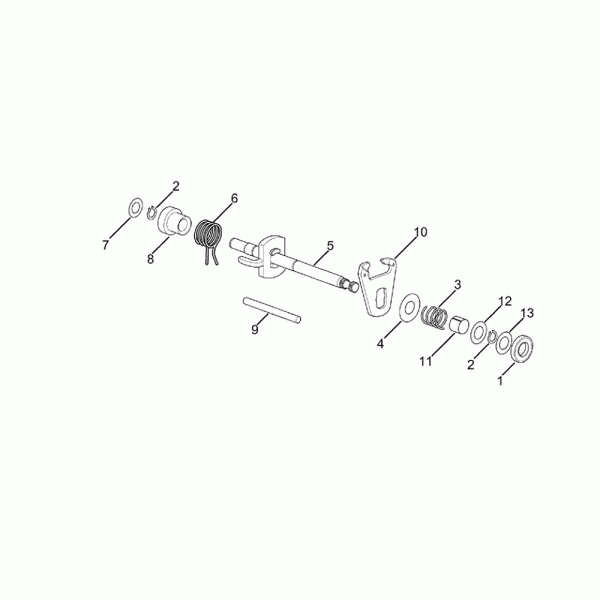 Motor – Schaltwelle Minarelli AM6