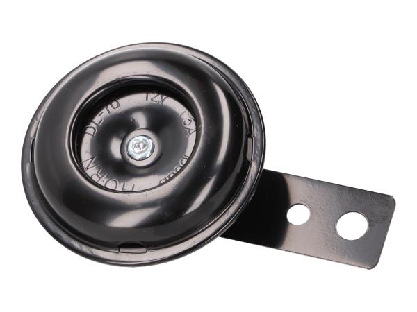 Hupe / Horn 12V DC 65mm schwarz