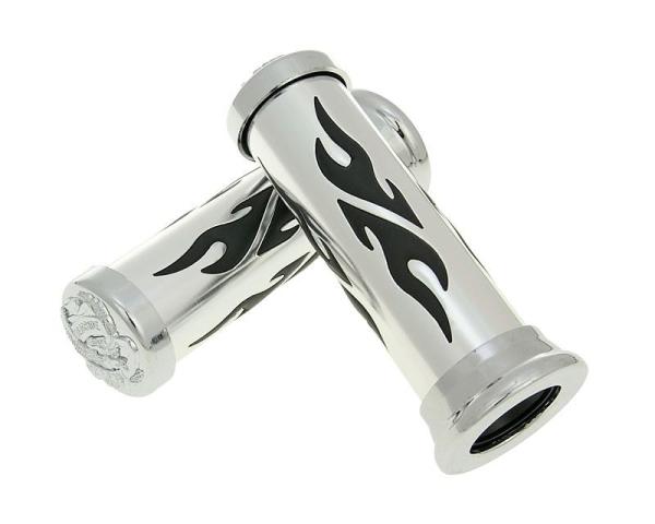 Griffe Satz Custom Flame Chrom schwarz