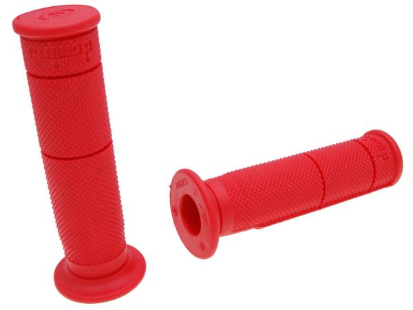 Griffe Satz Domino Halb-Waffel Quad, ATV Daumengas 22/22mm - rot